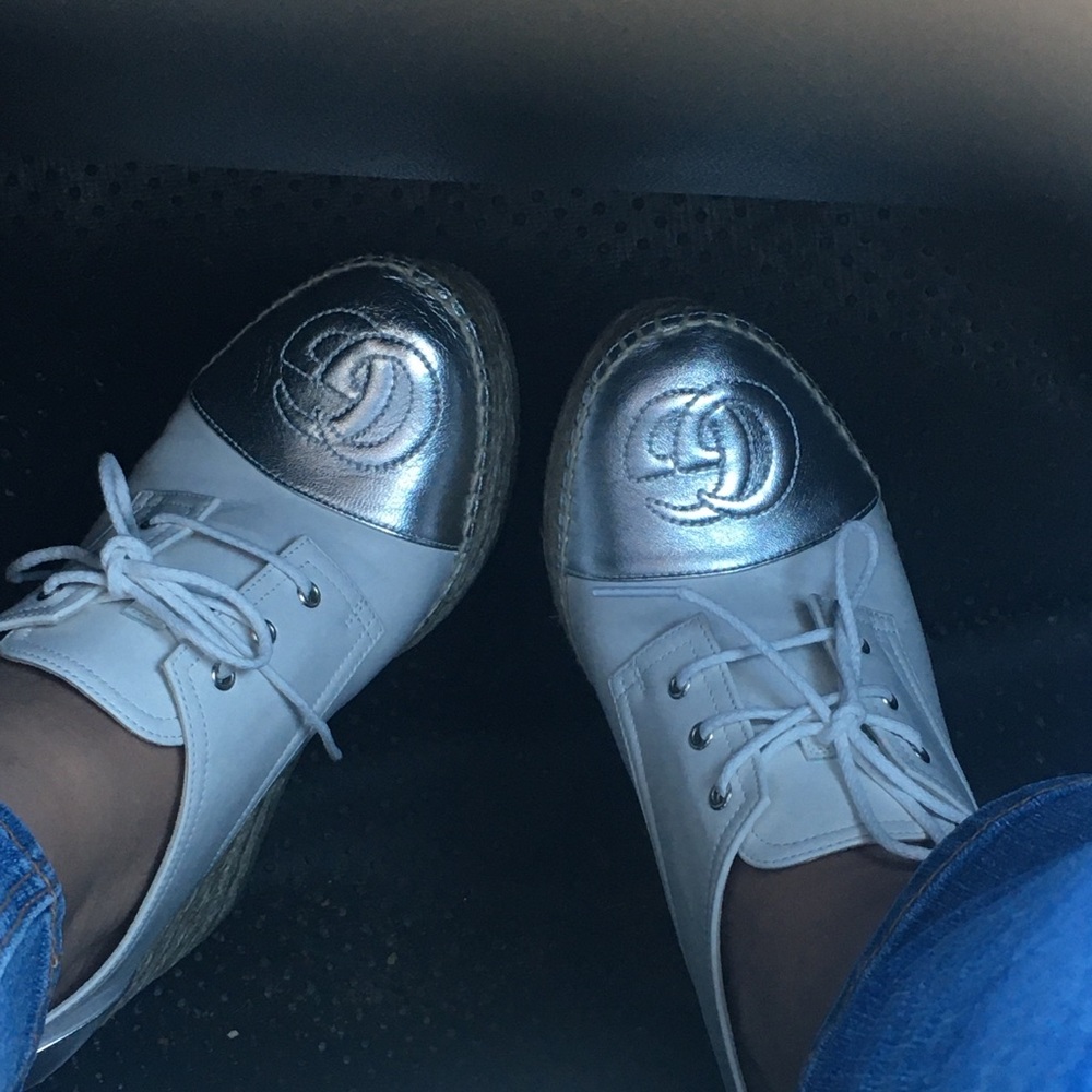 Gucci lace-up espadrille platform Sz 39